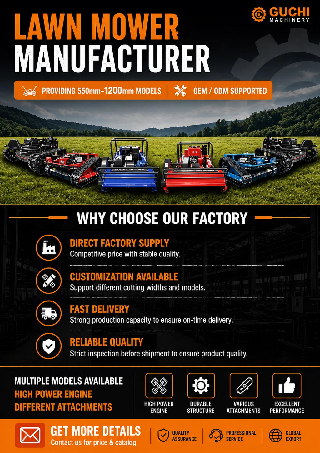 Jining GG-2200 Smart Grass Cutting Robot Autonomous GPS Navigation For Africa Farm / Middle East Garden