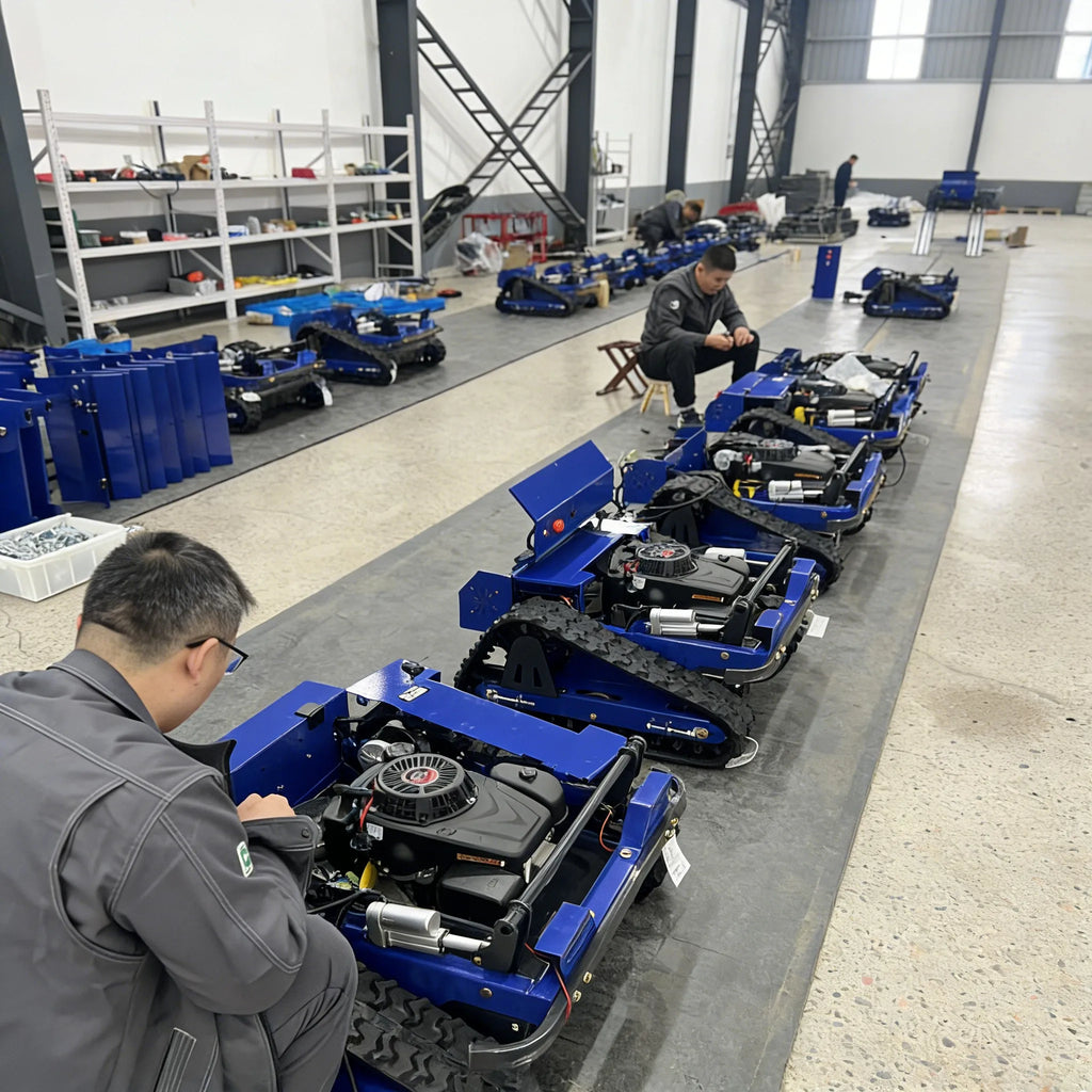 Jining GC-690 Compact Gasoline RC Crawler Mower For Africa Farm / Middle East Garden