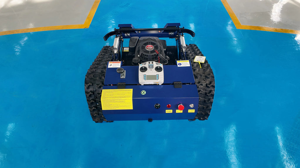 Jining GMG-1050 Mini RC Crawler Gasoline Self Starting Lawn Mower For Africa Farm / Middle East Garden