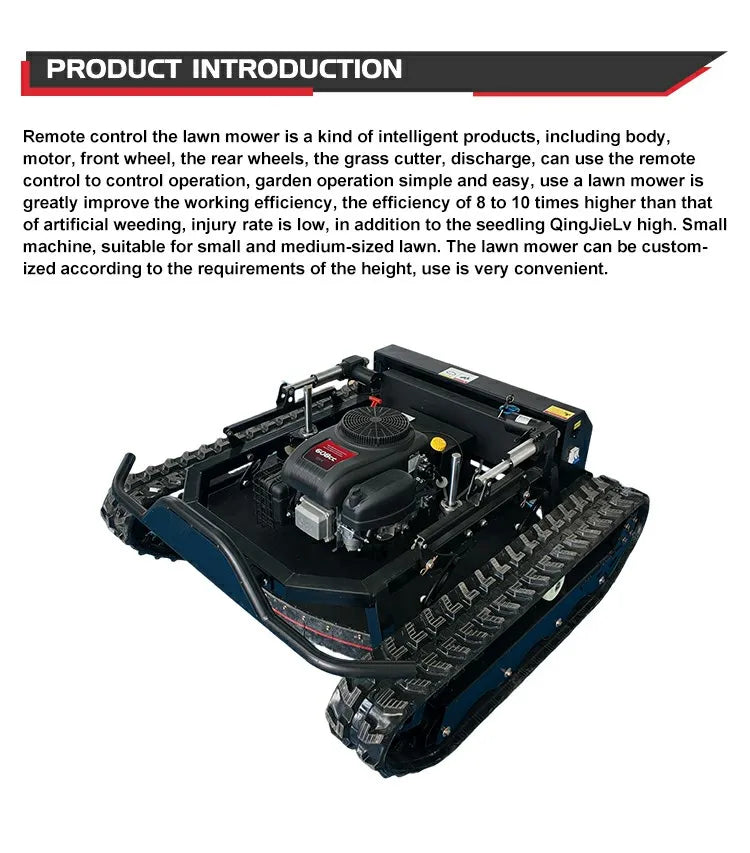 Jining GA-2330 All Terrain Robotic Lawn Mower Strong Climbing For Africa Farm / Middle East Garden