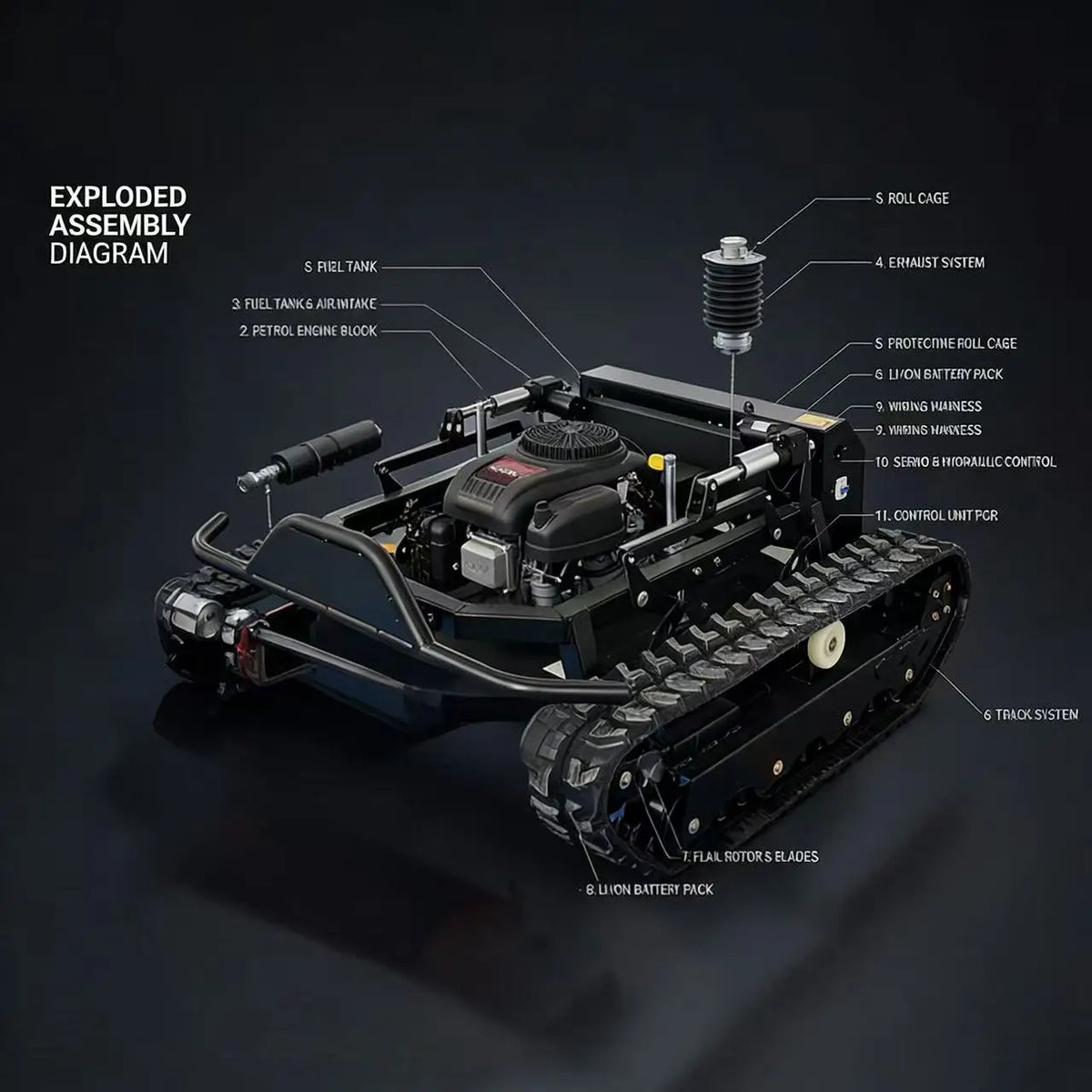 Jining GA-2330 All Terrain Robotic Lawn Mower Strong Climbing For Africa Farm / Middle East Garden