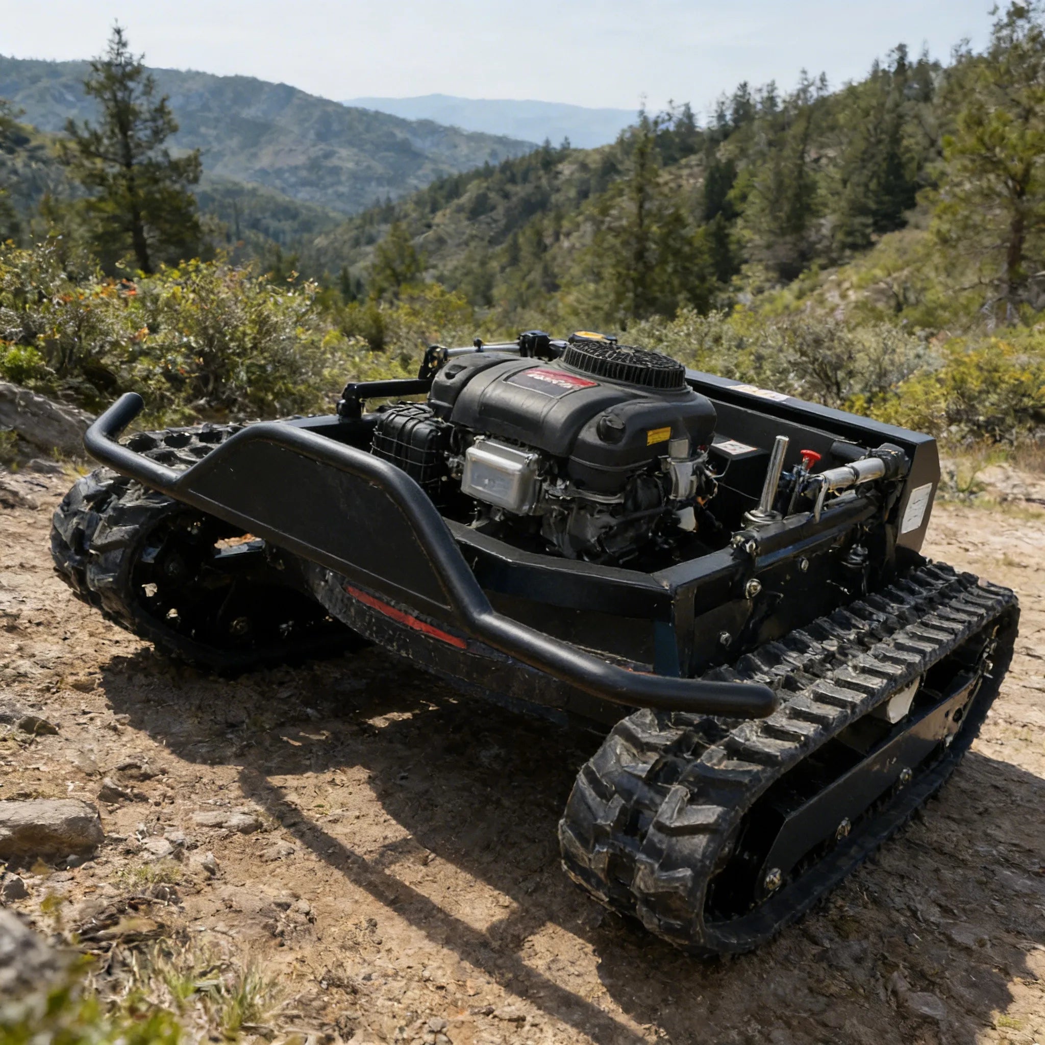 Jining GH-2330 Heavy Duty All Terrain RC Tracked Brush Cutter For Africa Farm / Middle East Garden