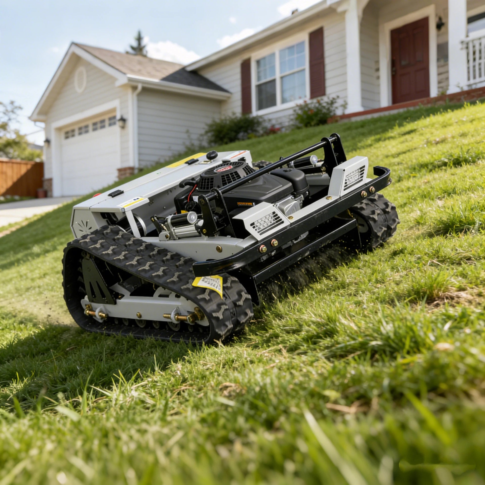 Jining GC-690 Compact Gasoline RC Crawler Mower For Africa Farm / Middle East Garden