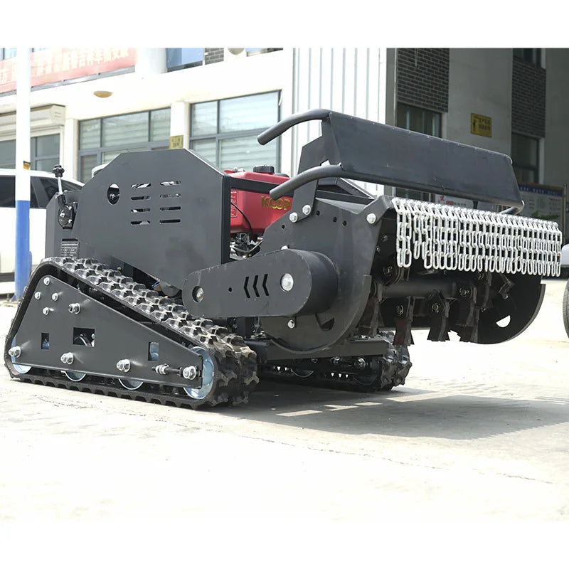 Jining GD-1749 Diesel Robot Lawn Mower Electric Start Rubber Track For Africa Farm / Middle East Garden
