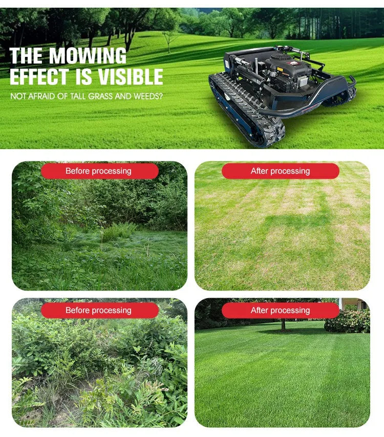Jining GA-2330 All Terrain Robotic Lawn Mower Strong Climbing For Africa Farm / Middle East Garden
