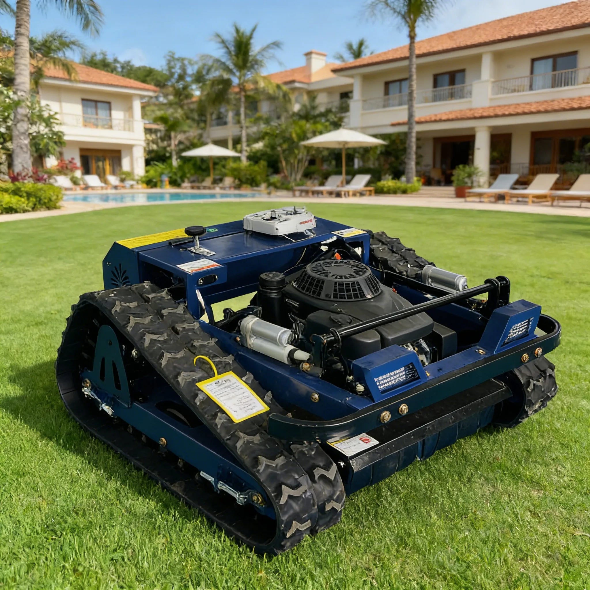 Jining GL-1050 Low Height Cordless Self Propelled Lawn Mower For Africa Farm / Middle East Garden