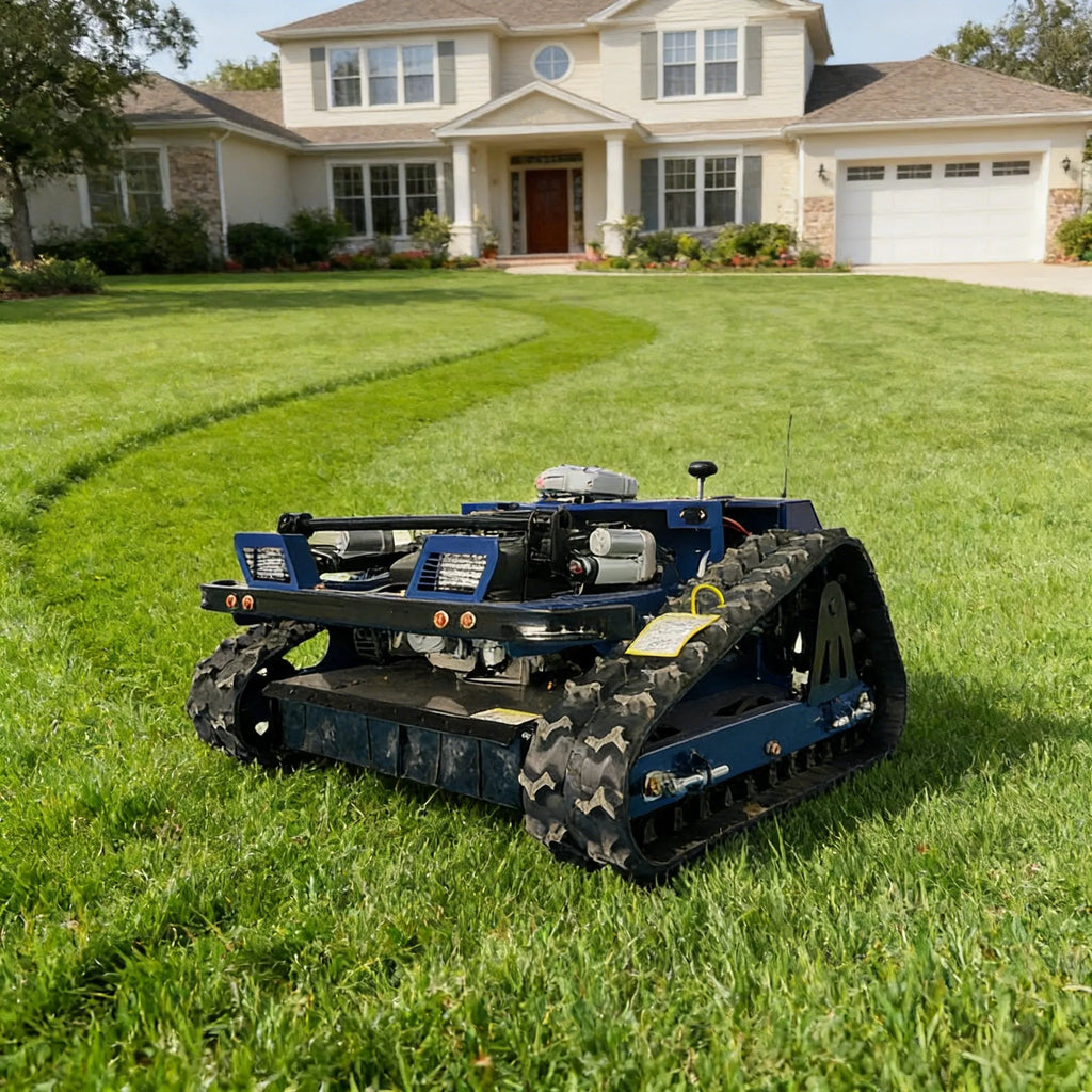 Jining GMG-1050 Mini RC Crawler Gasoline Self Starting Lawn Mower For Africa Farm / Middle East Garden