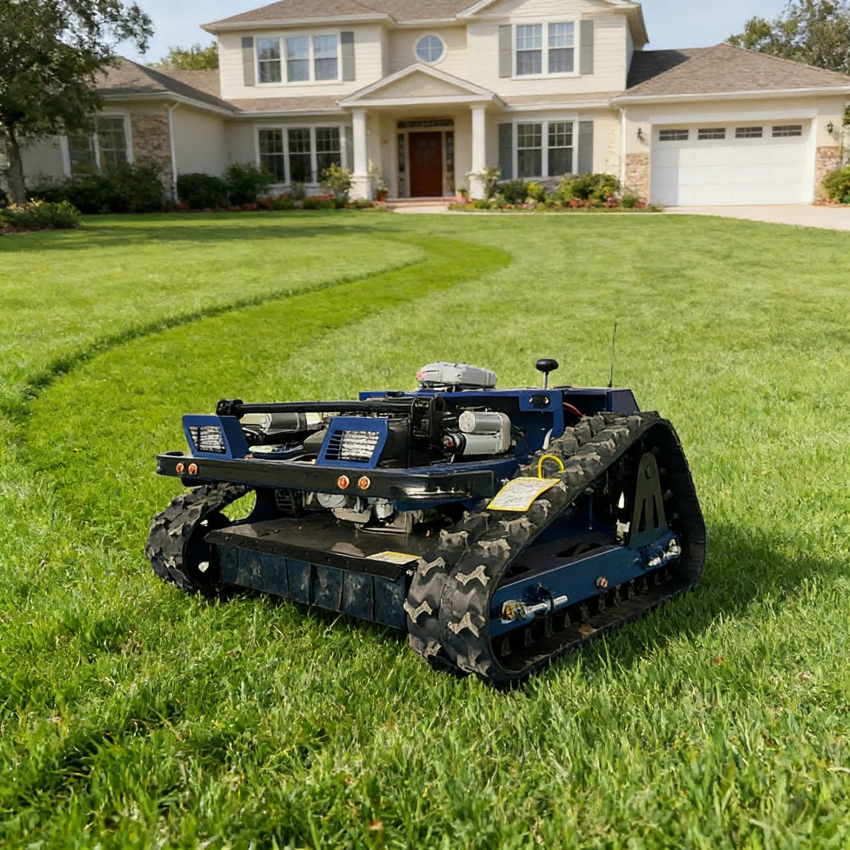 Jining GMG-1050 Mini RC Crawler Gasoline Self Starting Lawn Mower For Africa Farm / Middle East Garden
