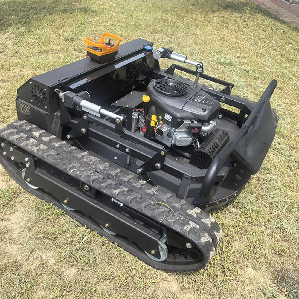 Jining GD-1299 Diesel Engine Rubber Track RC Robotic Lawn Mower For Africa Farm / Middle East Garden